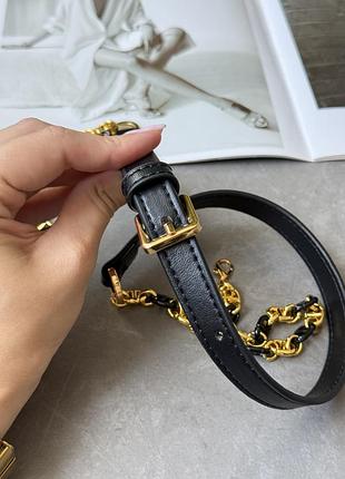 Сумочка caro mini vanity case black/gold🔥 8