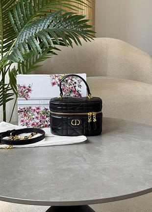 Сумочка caro mini vanity case black/gold🔥 9