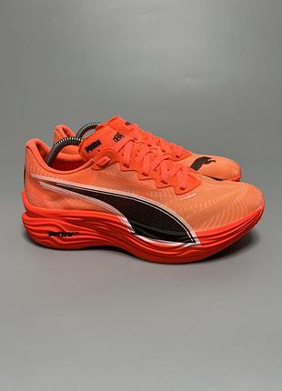Професійні бігові кросівки з карбоновою пластиною puma deviate nitro elite 3 (carbon plate) ‘glowing red / puma black’ 309810-06