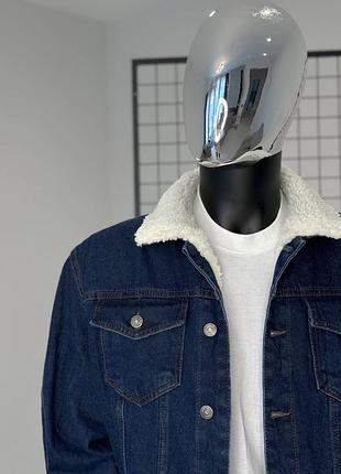 Куртка джинсовка шерпа з хутром 4