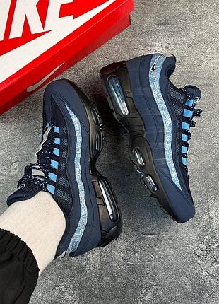 Nike air max 95 big bubble se obsidian/work blue 4