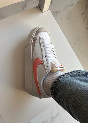 Nike blazer low platform pink 3