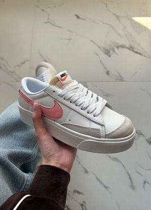 Nike blazer low platform pink 2