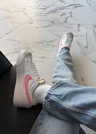 Nike blazer low platform pink 5