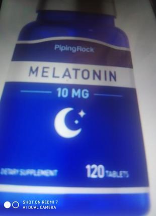 Ріріng rock melatonin 10 мг. привезеный из сша. в упаковке 120 таблеток.увагы уважениемые покупатели цей товар на складе.