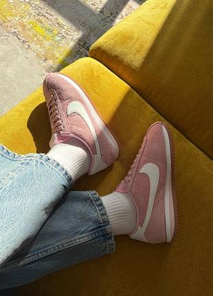 Nike cortez vintage suede pink 2