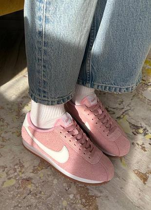 Nike cortez vintage suede pink 5