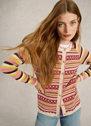 Кардиган white stuff lulu fairisle светр кофта джемпер