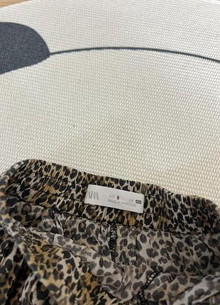 Спідничка в леопардовий принт zara 6