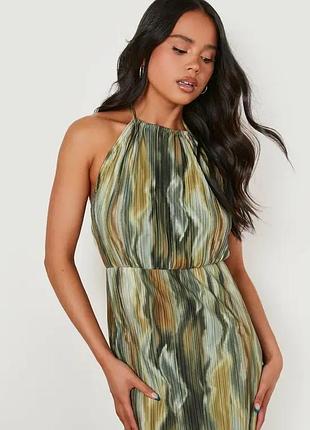 Довга сукня плісе boohoo 4