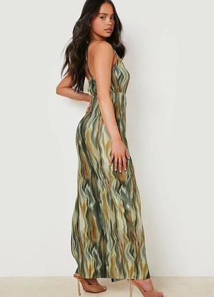 Довга сукня плісе boohoo 3
