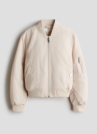 Стильная, легкая и практичная куртка-бомбер для девочки от h&amp;m