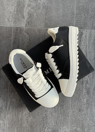 Мужские кеды numeris black lether 5