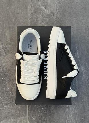 Мужские кеды numeris black lether 9