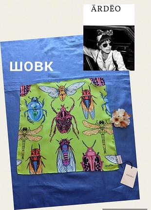 Натуральний якісний шовк, бандана, хустка, 46*46
