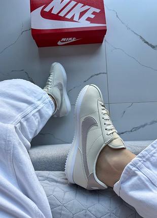 Nike cortez beige silver 2
