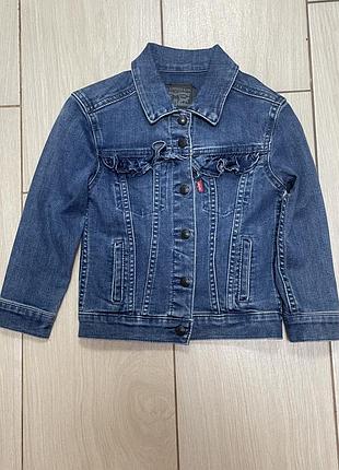 Джинсова куртка levi's для дівчинки, розмір 4р