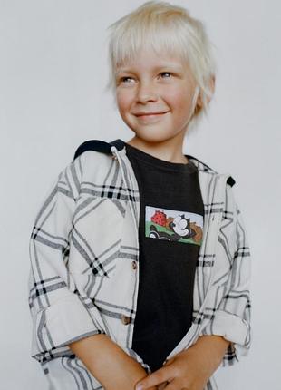 Котонова сорочка zara,6 р 3