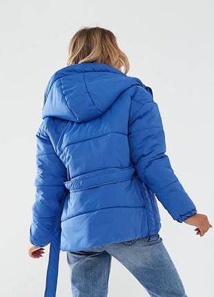 Куртка с поясом, арт. 332, електрик 4