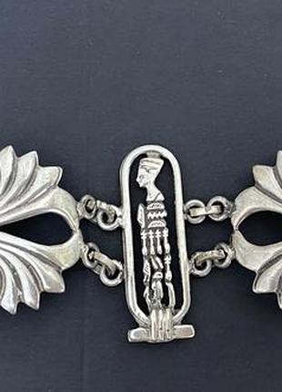 Срібний браслет egyptian revival. вінтаж.