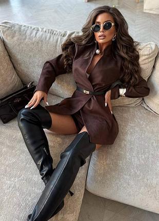 Костюм: шорти + піджак🍫🤎 6