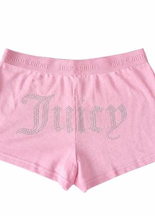 Шорти juicy couture women's світло-рожеві з рожевим розмір l
