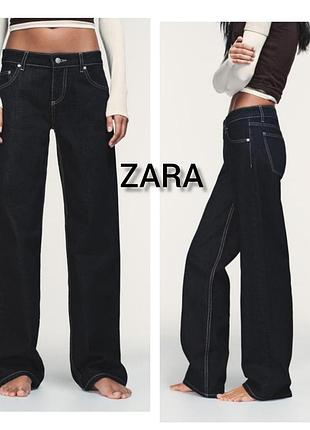 Джинси zara wide leg низька посадка xxs, xs, s