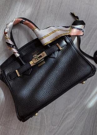Сумка б/у натуральная кожа лого люкс ремешок  birkin кросс боди люкс hermes burkinese