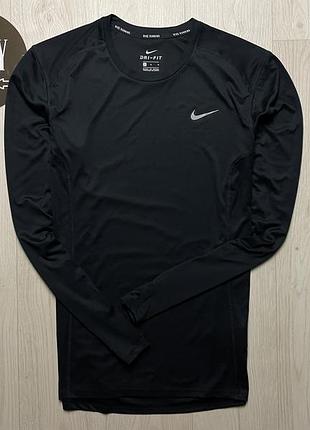 Мужской лонгслив nike running dri-fit, размер l