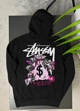Худі stüssy money bag & angels