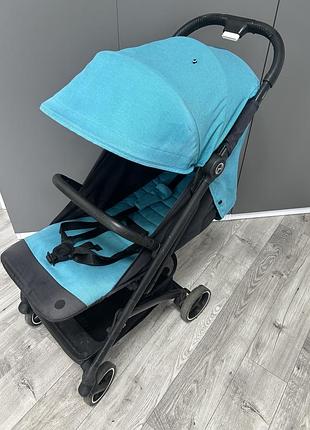 Прогулянкова коляска cybex beezy бірюзова візок