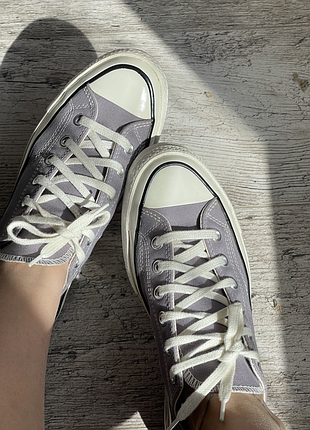 Фиолетовые кеды converse 40р 4