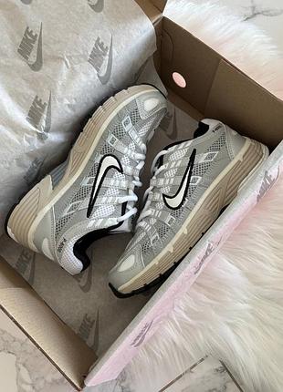 Nike p-6000 dark silver beige