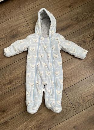 Дитячий зимовий комбінезон 74 розміру на вік 6-9 місяців