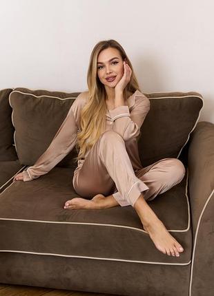 Шовкова жіноча піжама shovk armani😍