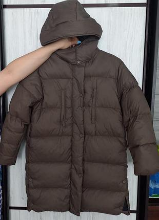 Фирменный пуховик zara 2