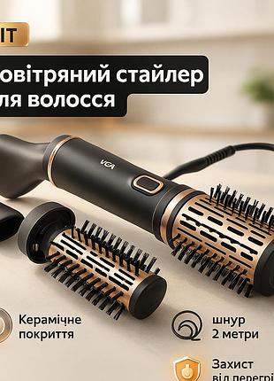 Функціональний професійний фен vgr v-496 1000 вт, зручний фен для укладання волосся eq-71