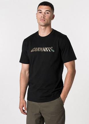 Футболка carhartt wip мужская carhartt черный xl код: io33250 black