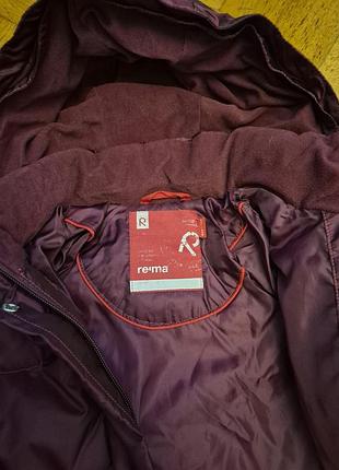 Парка для дівчинки reima зимова 134 140 з хутром каптур капюшон парка на зиму куртка довга подовжена 8