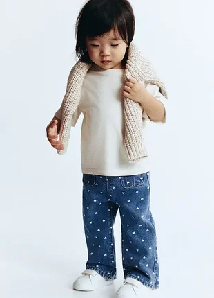 Джинсы на девочку h&amp;m 104 см синие 3