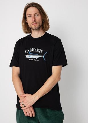 Футболка carhartt wip marlin мужская carhartt черный m код: io32035 black