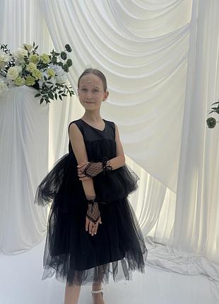 Чорна святкова сукня 4