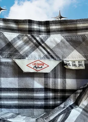 Винтажная рубашка в клетку lee cooper 3xl 3