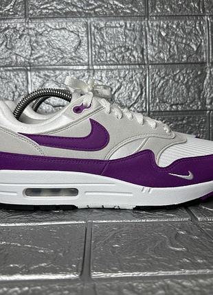 Мужские кроссовки nike air max 1 sc grey/violet hf1194-101