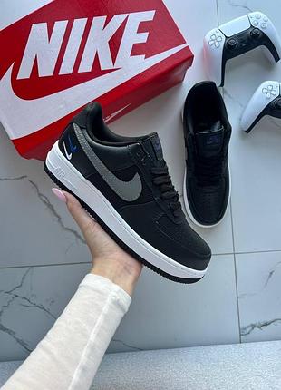 Nike air force 1 low se mini swoosh casual shoes black