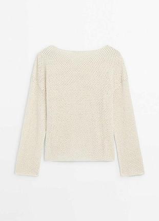 Ажурный джемпер massimo dutti свитер massimo dutti кофта massimo dutti светр 5
