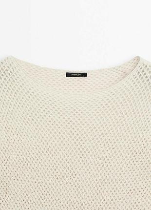 Ажурный джемпер massimo dutti свитер massimo dutti кофта massimo dutti светр 6
