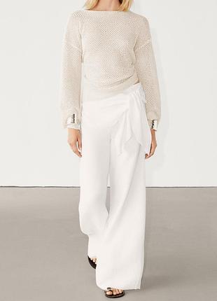 Ажурный джемпер massimo dutti свитер massimo dutti кофта massimo dutti светр 2