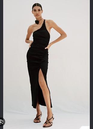 Асиметрична сукня zara лляна