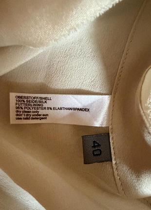 Блуза нюд ffc 100% silk р.40 4